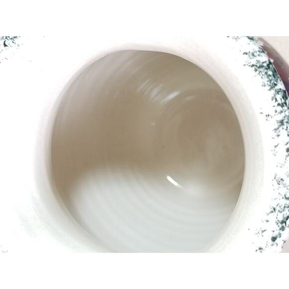 Casey Art Pottery Pitcher Heart Wreath 7" Hand Painted Made in USA Vintage - Picture 11 of 14